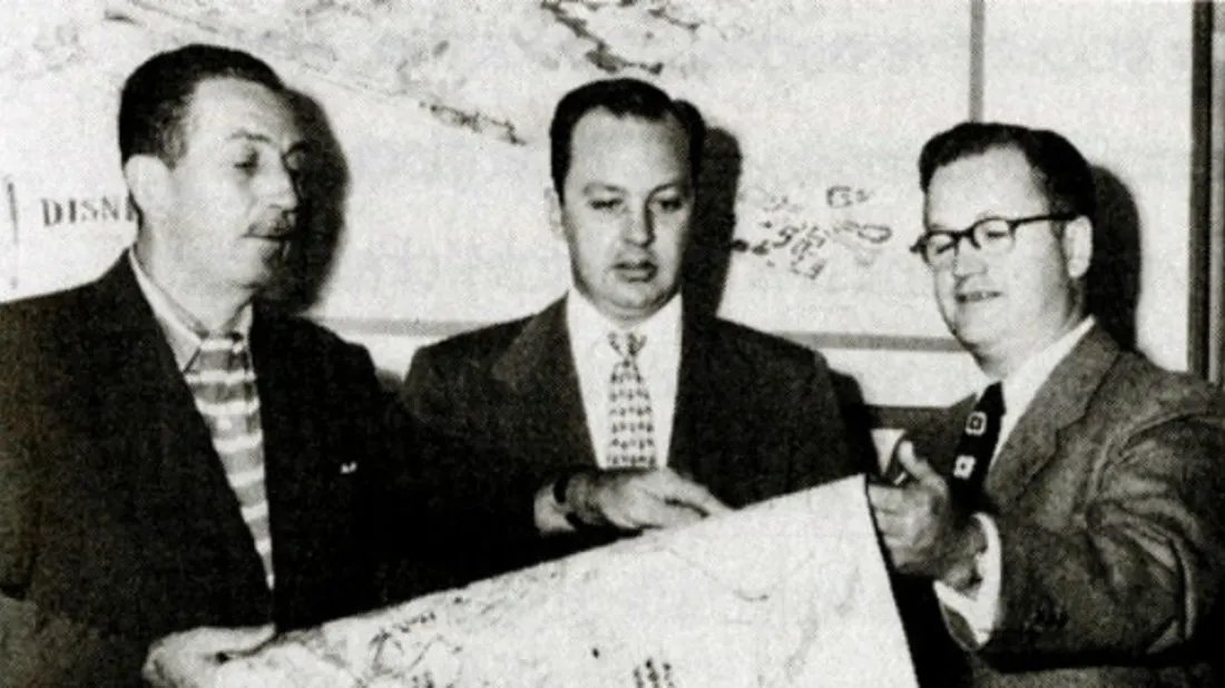 anyway, Disney liked the SRI guys, and it seems like they picked a great spot, so he hired/stole several of them from SRI, including a Cornelius Vanderbilt "C. V." Wood(center, I believe)