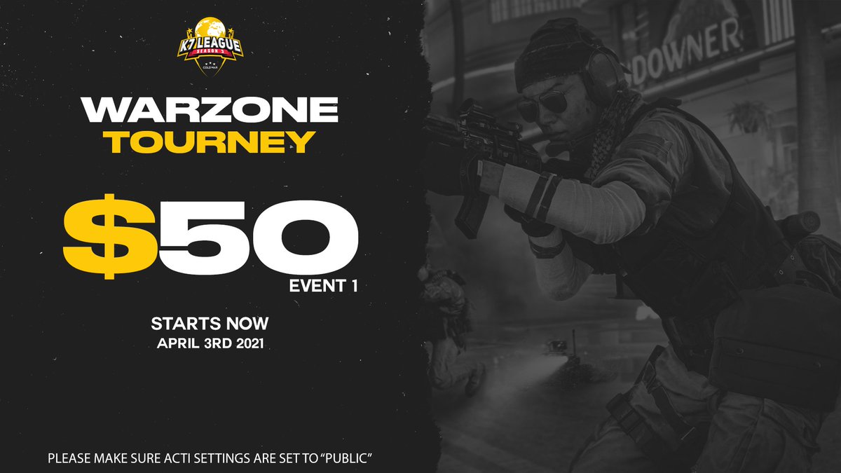 K7League's tweet image. First Run! This is Warzone Kill-Race Event # 1⃣
We are tracking the six teams that registered. If you have not signed we will be hosting another one. 

*Please ENSURE your acti information is set to public we will pull all the match data from TRN site