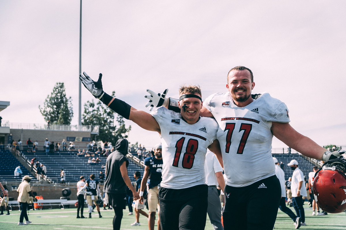 EWUFootball's tweet photo. Successful Business trip🤝 #GoEags https://t.co/nTcXmMIzZ8