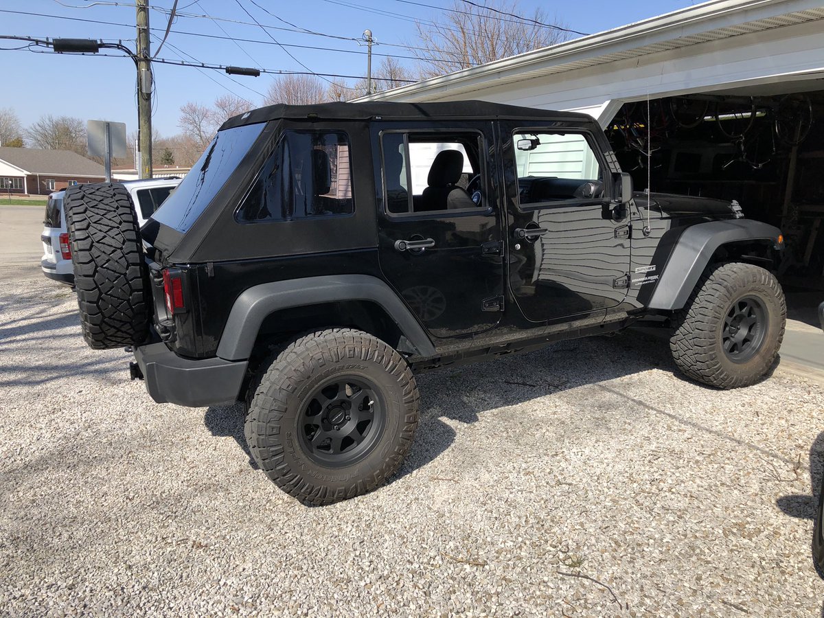 Soft top installed