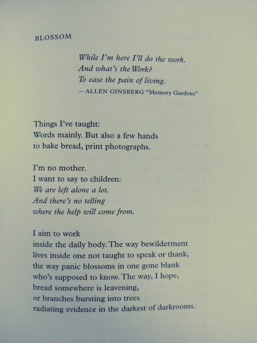 This is from @ronnabloom 's Public Works #NationalPoetryMonth