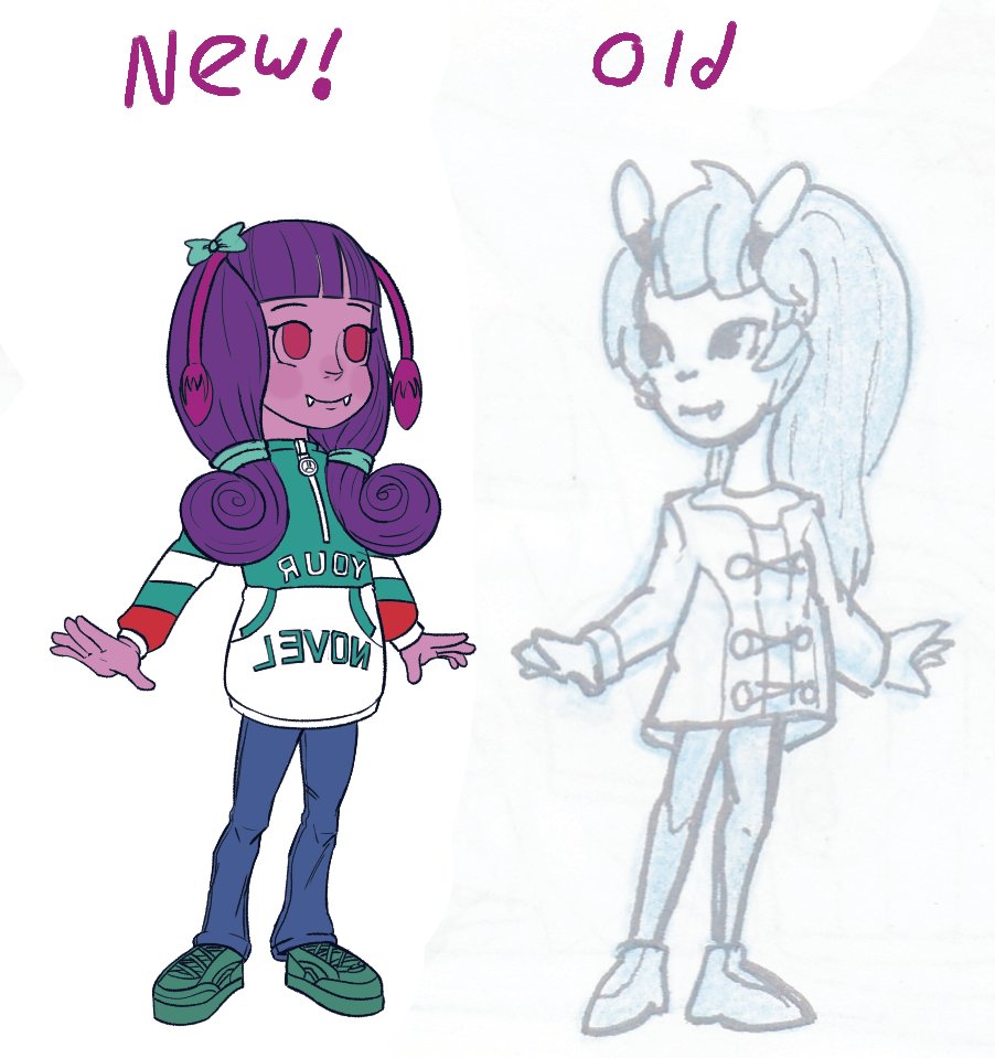 Joseppilinguini's tweet photo. #100daysofcomics #day108 character update! of the old designs she was one of my favorites but this new version is a lot more fun to me. @biggobenergy chose the colors https://t.co/PYeEL74uqk