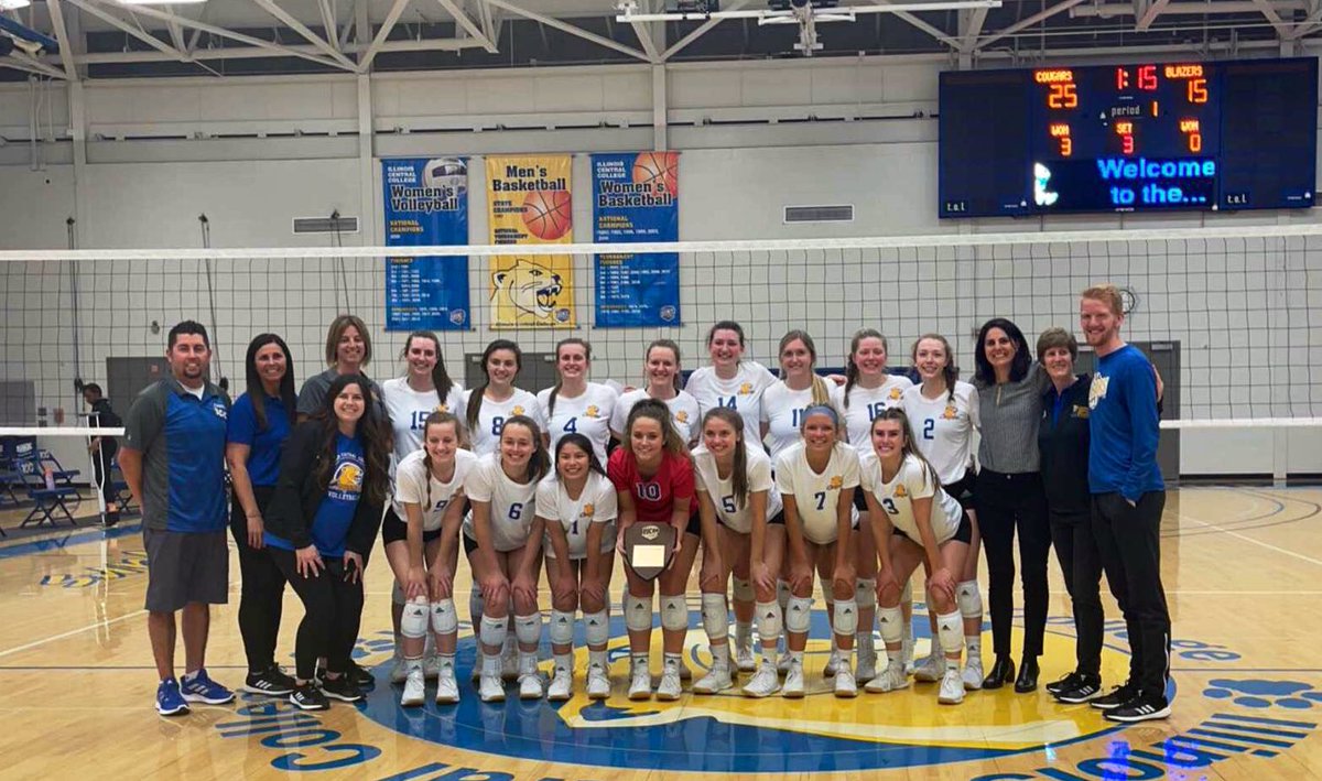 ICCVolleyball's tweet photo. THE NATTY TICKET IS PUNCHED!!
Cougs win their last home game for the season over John Wood ‼️

25-20; 25-12; 25-15
@_hannahalvey 11 kills 2 blks
Kalli Terrell 15 digs
@sauder_paige 28 assists 10 digs
@alivia_west &amp; @lil_schneider7 3 blks
@courtneyheffren 7 kills 9 digs https://t.co/bqn0rMkVn8