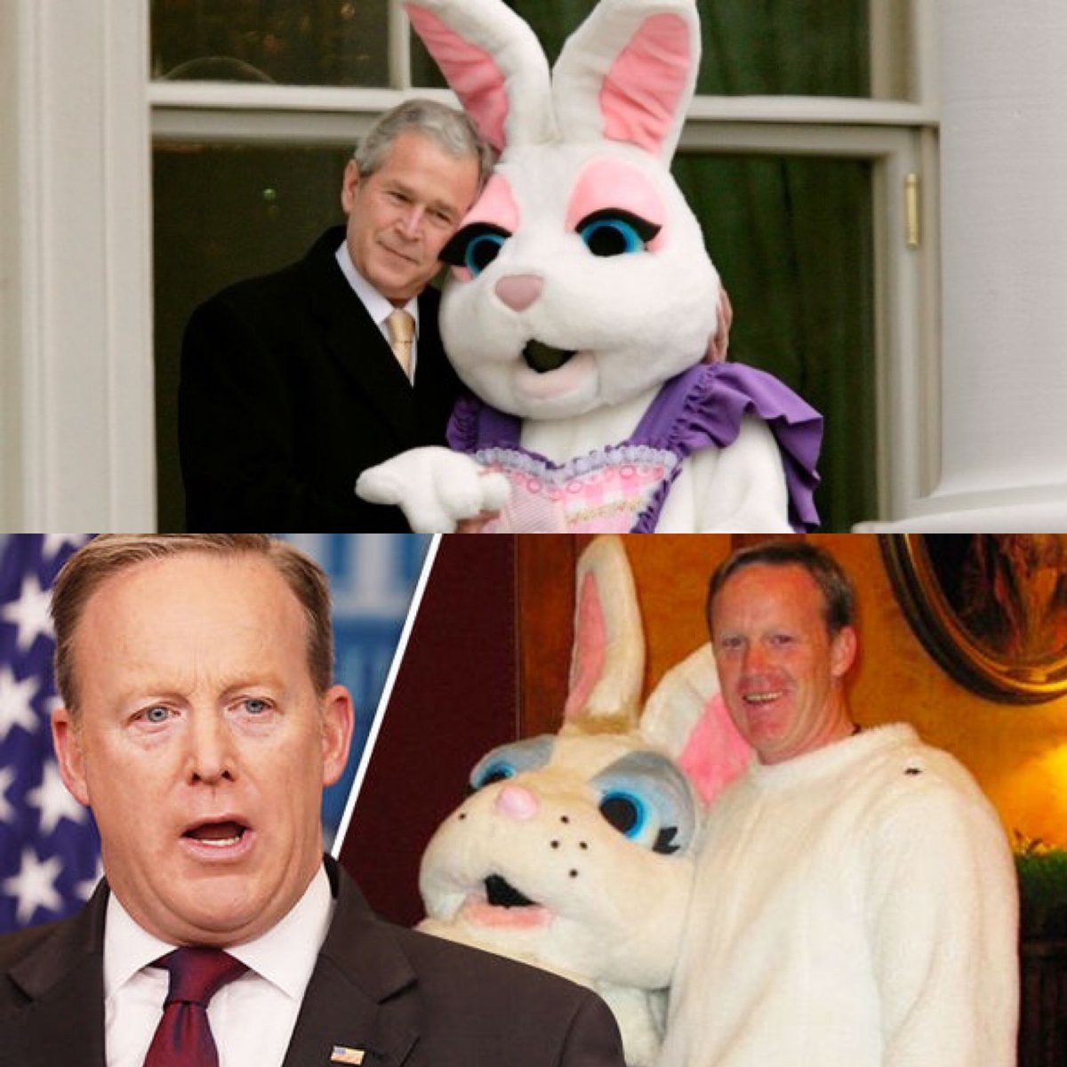lucia_fasano's tweet image. Did you know Sean Spicer used to be the White House Easter Bunny under Bush? We discuss that &amp;amp; more on our new ep of A Chicken in Every Pod (where we explain the Filibuster!) 🐇🐣 

Follow @every_pod &amp;amp; subscribe on your podcast app! 
podcasts.apple.com/us/podcast/a-c…