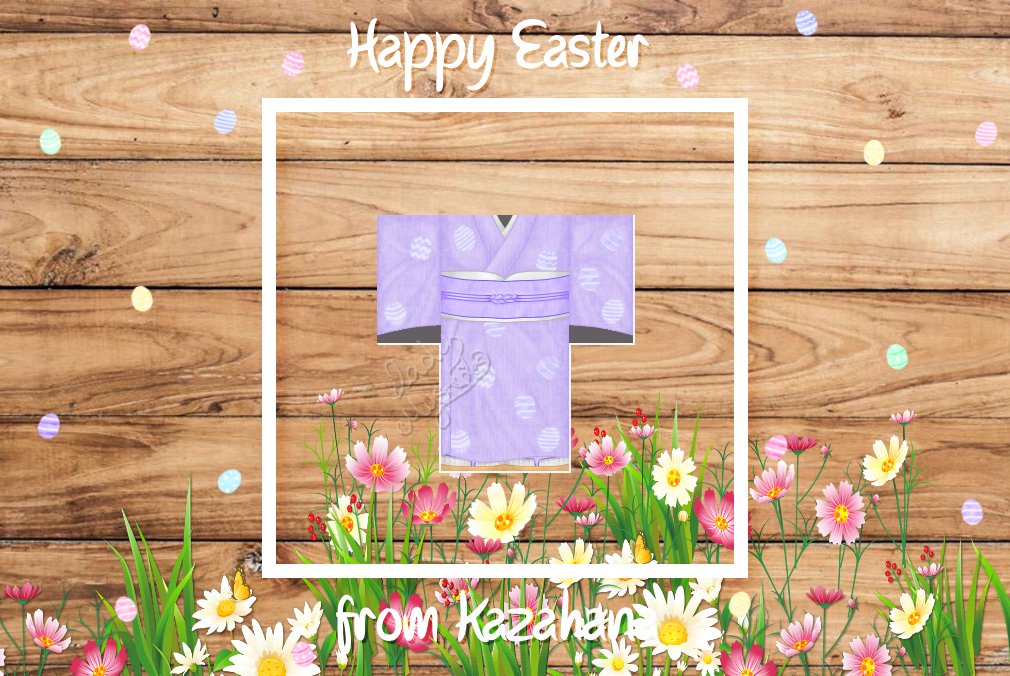 KazahanaRoblox's tweet image. ♡ Easter Kimono ♡

Sleeve:
roblox.com/catalog/660896…
Bottoms:
roblox.com/catalog/660896…

♡

#Roblox #RobloxDev #RBXDev #robloxclothing  #RobloxClothes  #robloxclothingdesigner