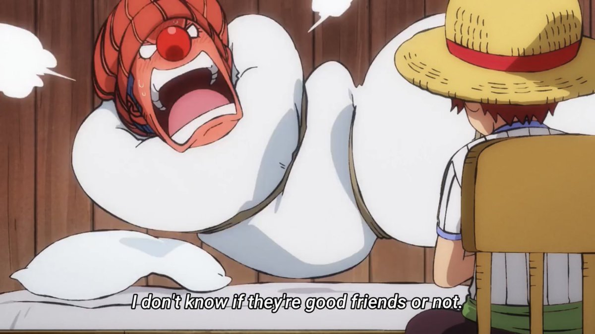 Voyage to One Piece:
Wait, so Buggy was LEGITIMATELY sick? 

I THOUGHT HE WAS DOING THE USOPP THING. 