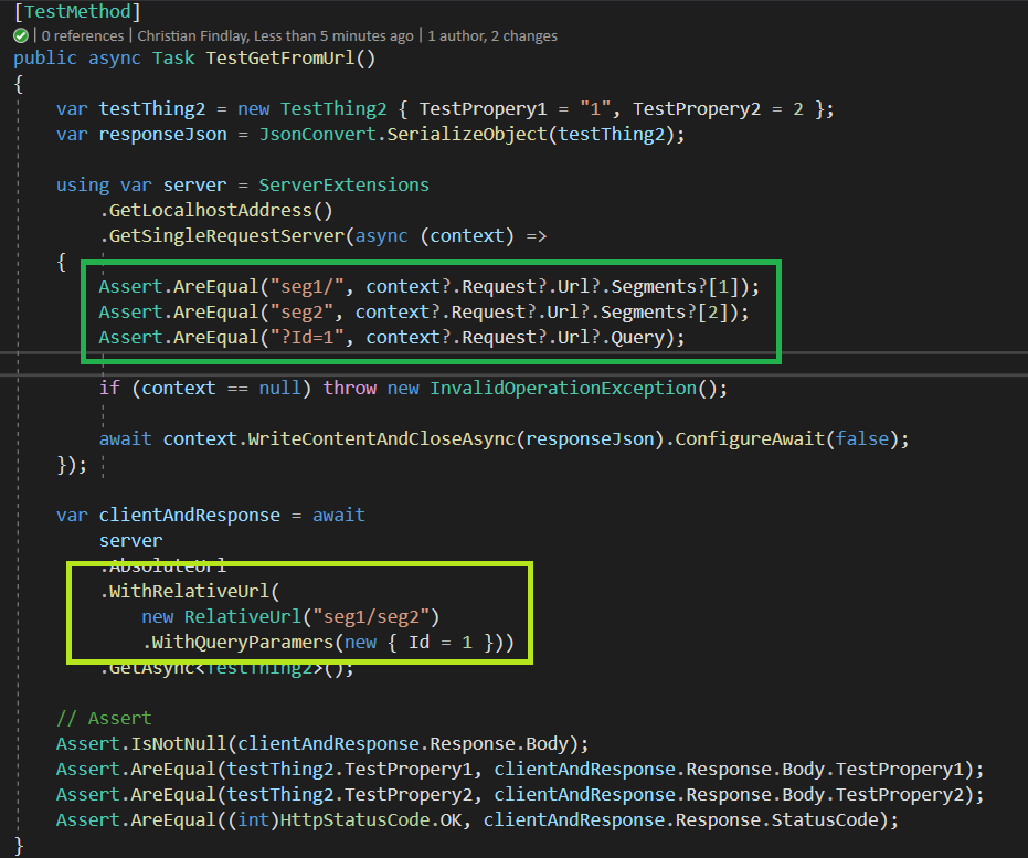CFDevelop's tweet image. And building on this...
This sends the path and #querystring and validates that it was properly formed when it reached the server side.
