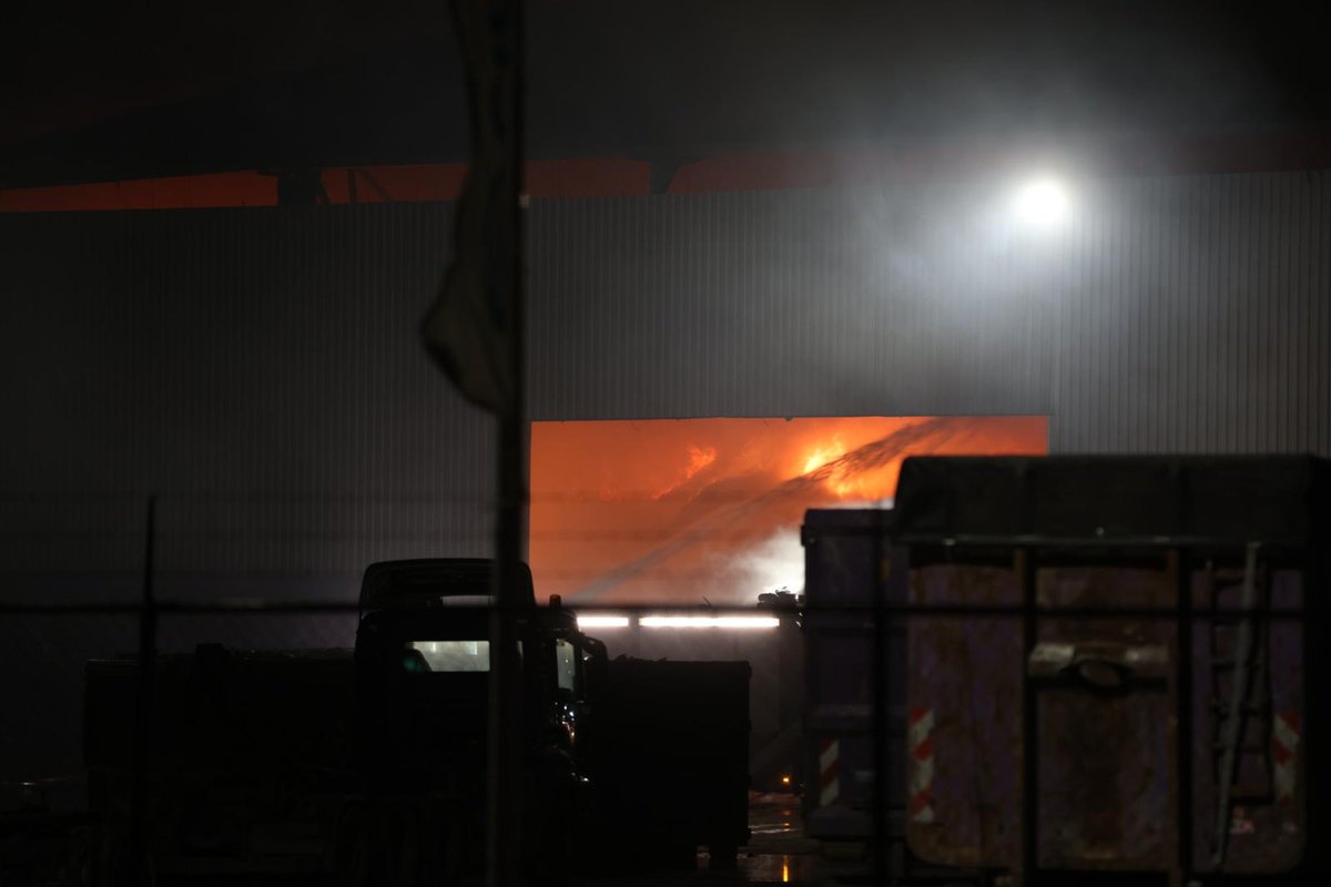 Melding grote brand Havengebied