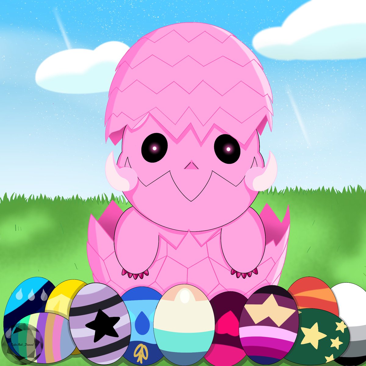BlackBlackdia1's tweet photo. Happy Easter!! 🐣 #easter #corruptedsteven #eastereggs #holiday  #art #digitalart #eggs #stevenuniverse #stevenuniversefanart #drawing #garnet #cartoonnetwork #chibi #spinal #amethyst #pearl #lapislazuli #peridot #cute #pink #stevenuniversefuture #stevenuniversemovie https://t.co/IDMwWIOhos