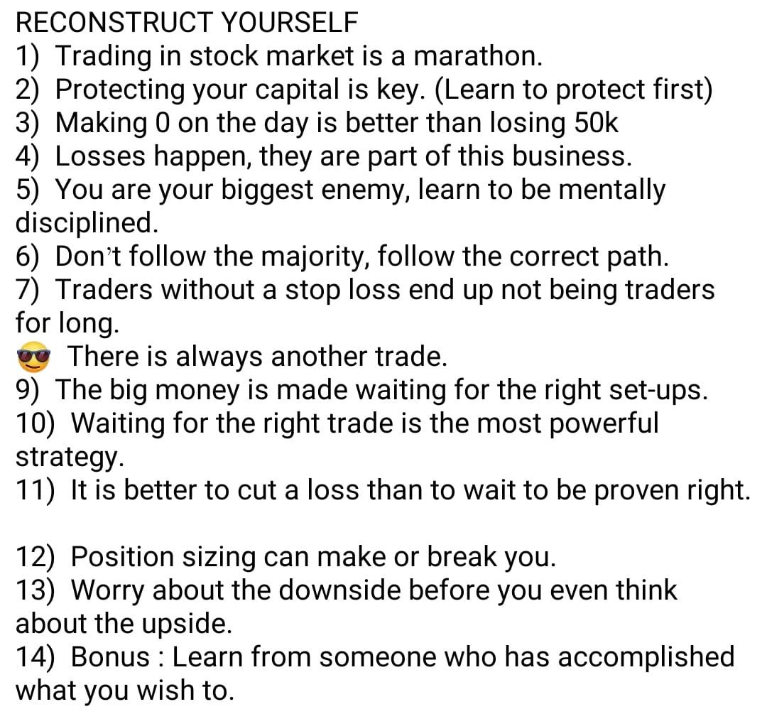 Only humans are provided the faculty to “Learn from others (mistakes/accomplishments)” So, please read #StockMarketWisdom👇🏾wherever it is available, even if it is repetition 🤩