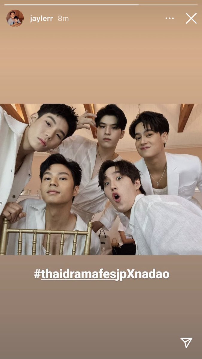 5 หนุ่มพร้อมแล้ว all white กันมาเลย🙈❤️ #ThaiDramaFesJPxNadao

📸: jaylerr
#JAYLERR #NadaoBangkok
