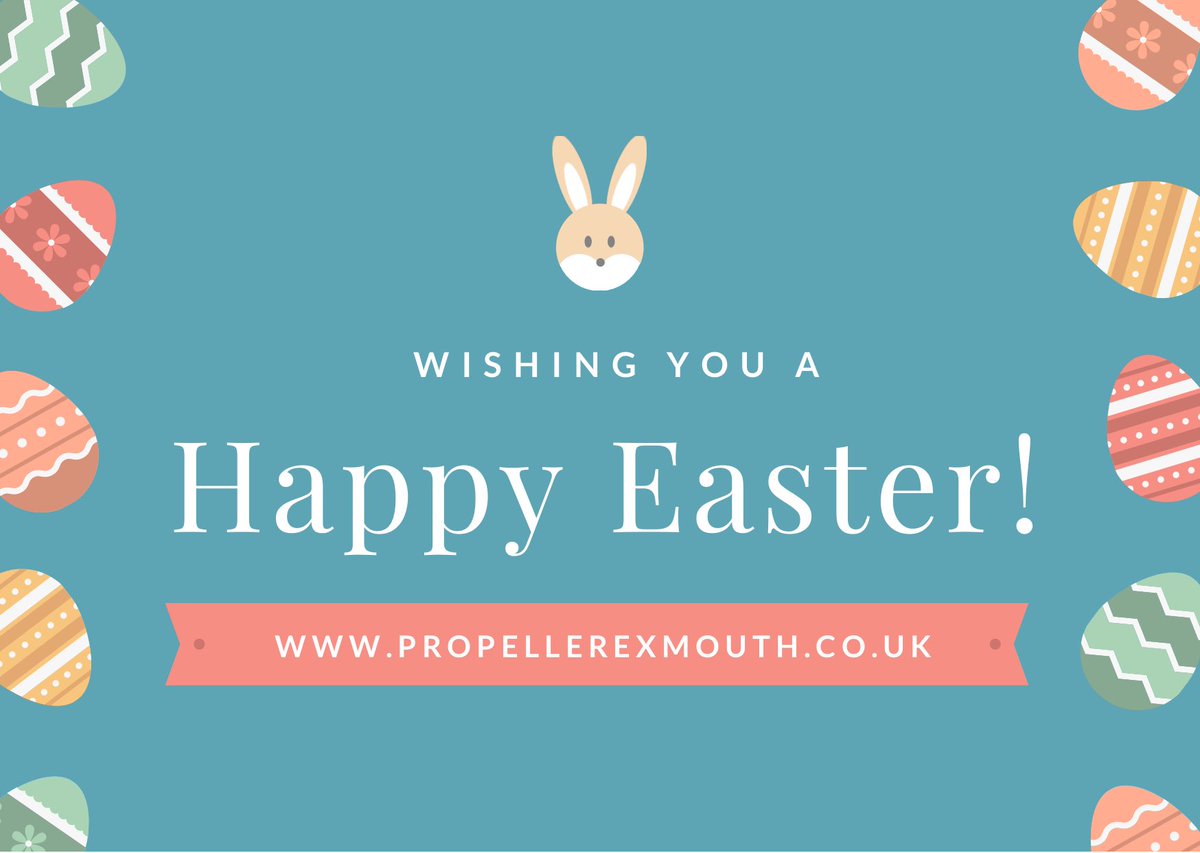 PropellerExm's tweet image. Stay safe everyone &amp;amp; enjoy yourselves! 🐰🐣
 #HappyEaster #Exmouth #Devon