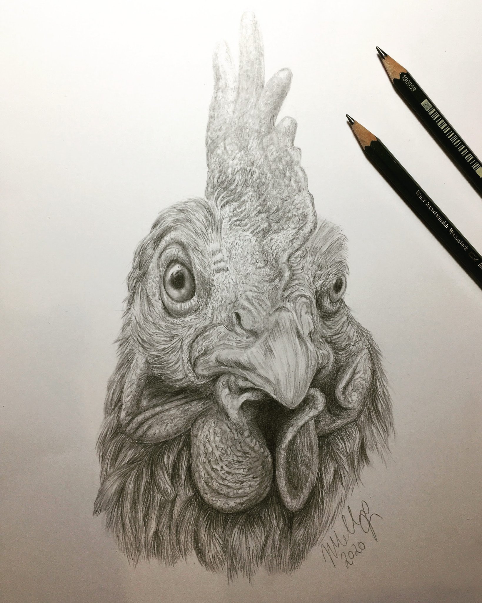 Premium Photo | Pencil sketch cute hen drawing arts ai generated