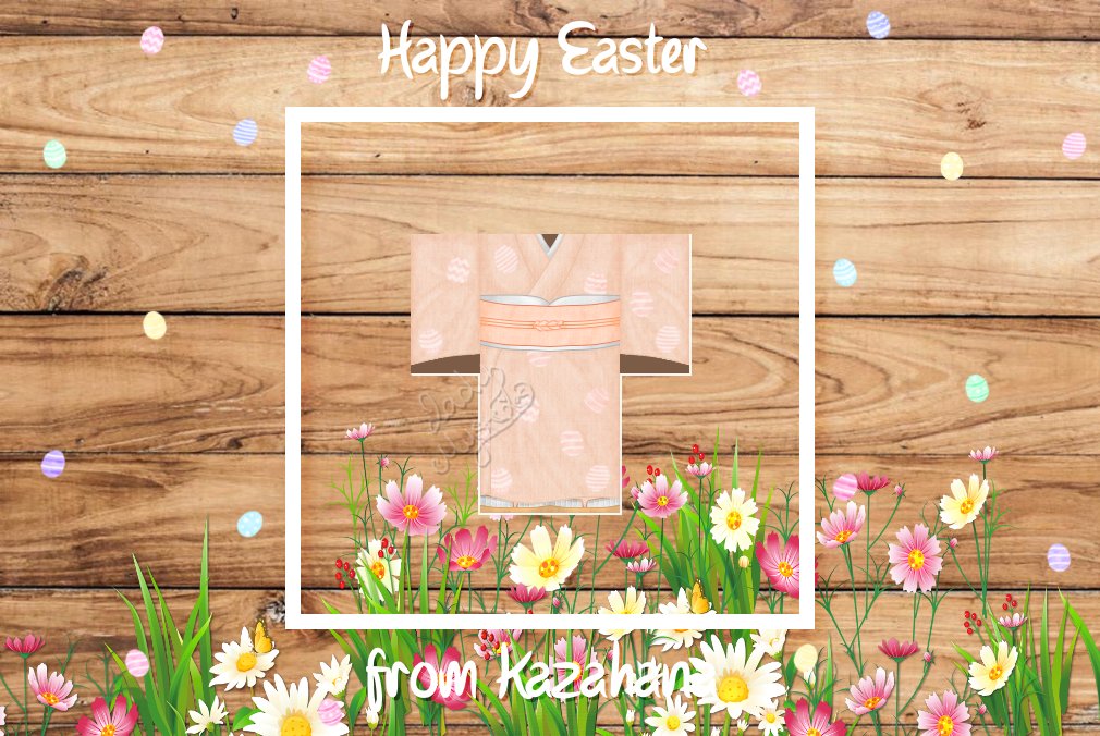 KazahanaRoblox's tweet image. ♡ Easter Kimono ♡

Sleeve:
roblox.com/catalog/660896…
Bottoms:
roblox.com/catalog/660896…

♡

#Roblox #RobloxDev #RBXDev #robloxclothing  #RobloxClothes  #robloxclothingdesigner