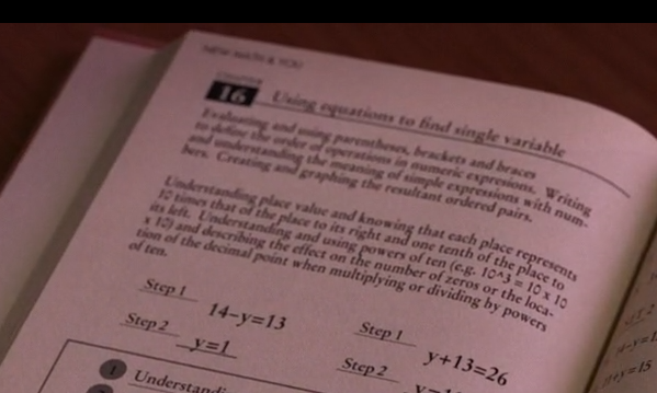 moviedetail's tweet photo. In The Incredibles 2 (2018), Dash's 1960s math book's text is copied directly from the website https://t.co/RY809ZFRQx, which had the exact text for its 5th grade math standards since at least 2014. https://t.co/i1I535YpB8