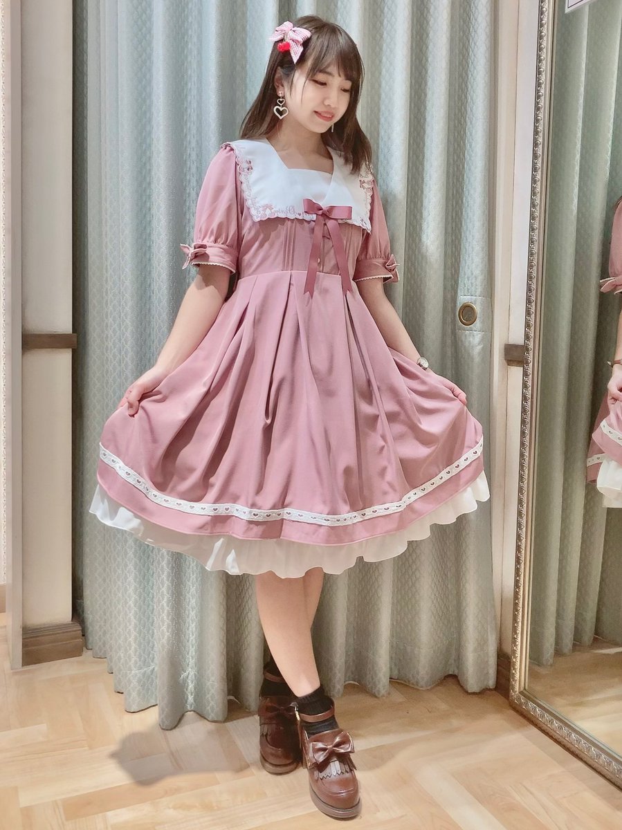 新品】Amavel セーラーワンピース(ピンク)-