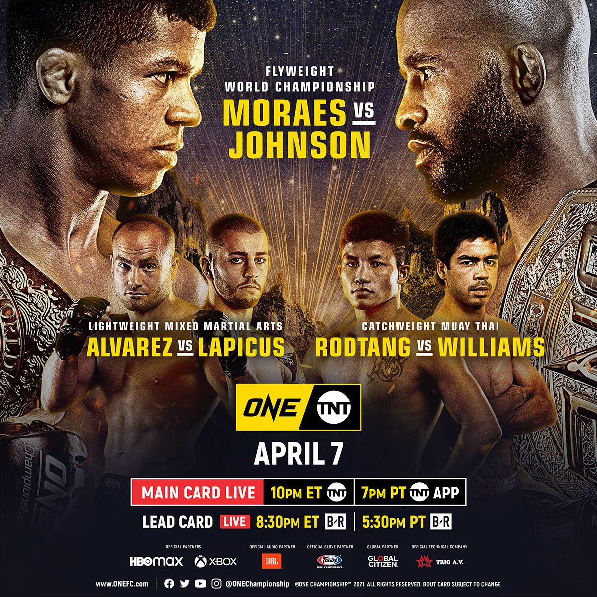 AmandaG_LWOS's tweet photo. Watch ONE on TNT I LIVE on 7 April:
📺 10pm ET/10pm PT on TNT
📱 10pm ET/7pm PT on TNT app
💻 8:30pm ET/5:30pm PT on @bleacherreport
https://t.co/C83E2DvT5t
@onechampionship
@tntdrama
@bleacherreport
@brlive
#ONEChampionship
#ONEonTNT
#WeAreONE
#LWOS #MMASucka https://t.co/n24GLOAEeT
