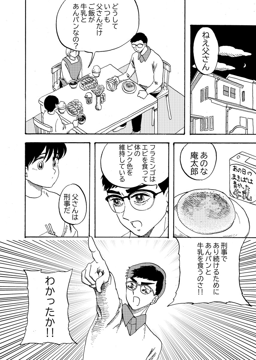 4ページ漫画
「平和なポリスメンの無駄話」
※今日はあんぱんの日だそうですよ! 