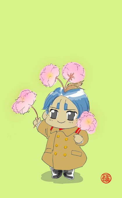 頭に花のtwitterイラスト検索結果 古い順