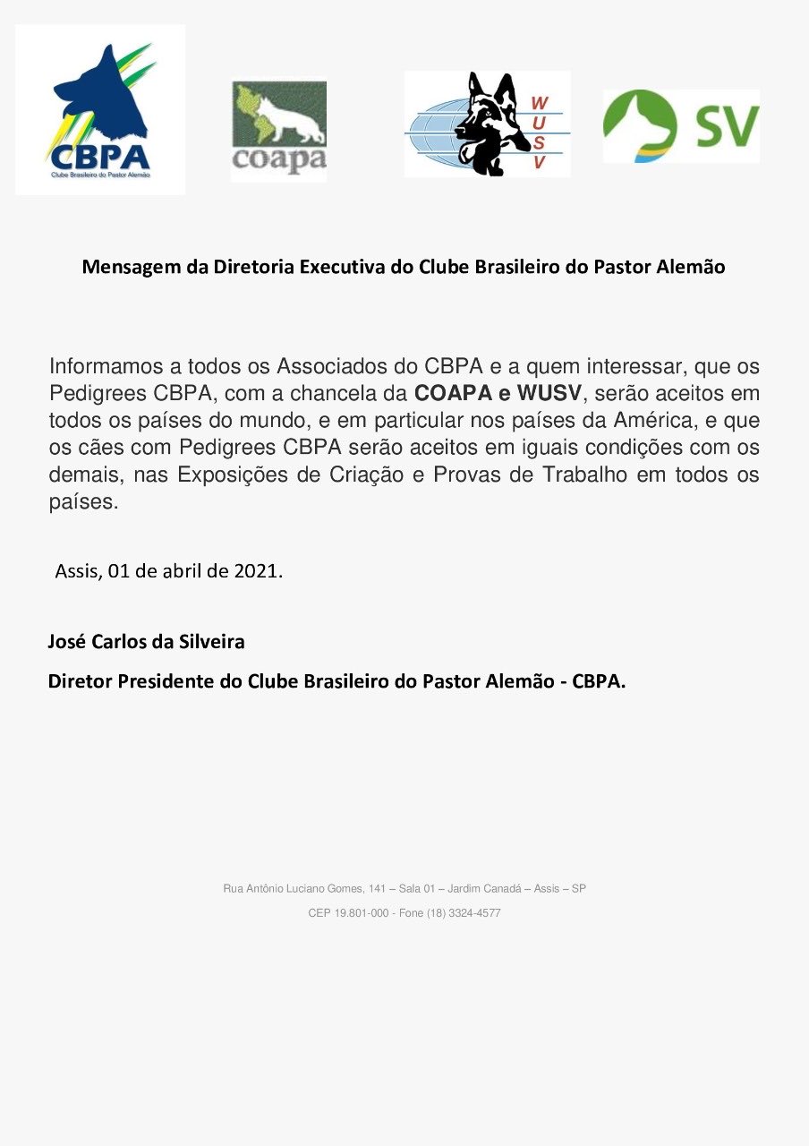 CBPA - Clube Brasileiro do Pastor Alemão