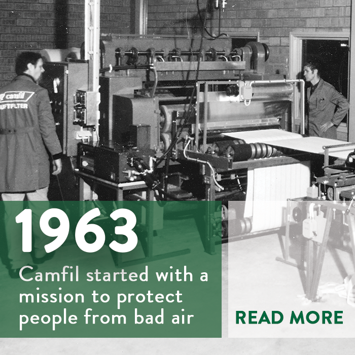 CamfilGroup's tweet photo. In last six decades, Camfil has helped countless businesses protect their people, processes and the environment with advanced clean air technology. 
https://t.co/6QrEPtG2TS 

#camfilair #cleanairmatters #history #breatheclean #takeabreath #sixdecades #airfiltration https://t.co/z40nPC9VnK