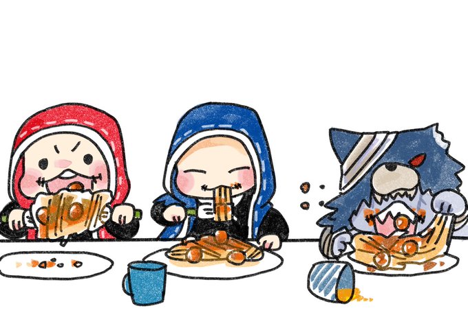 きょうのお昼ごはんはミートボールパスタ!今度は寄生が?さんにつれてかれてた。とおくできゃんきゃん鳴き声とすっごい水音してた。 