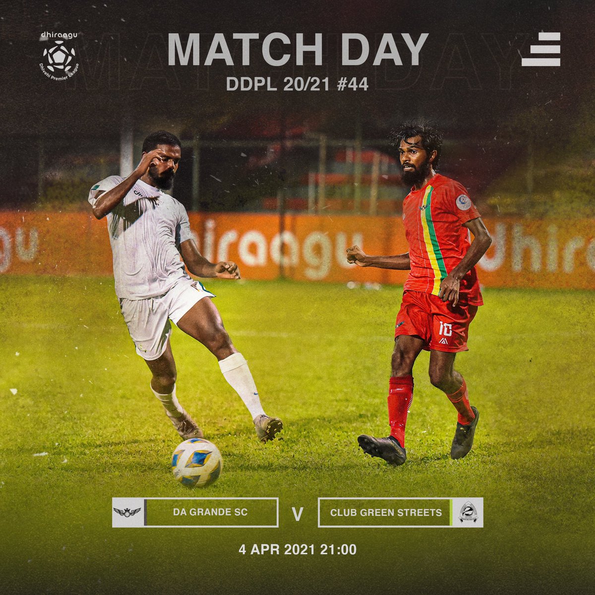 sidibarimv's tweet photo. Dhiraagu Dhivehi Premier league 20/21
MATCH DAY 22
Match 44
Da Grande vs Green Streets
#sidibari #sports #football #maldives #dhivehifutuboalha #fam #ddpl #DGSCGS https://t.co/NOouRYxwcc