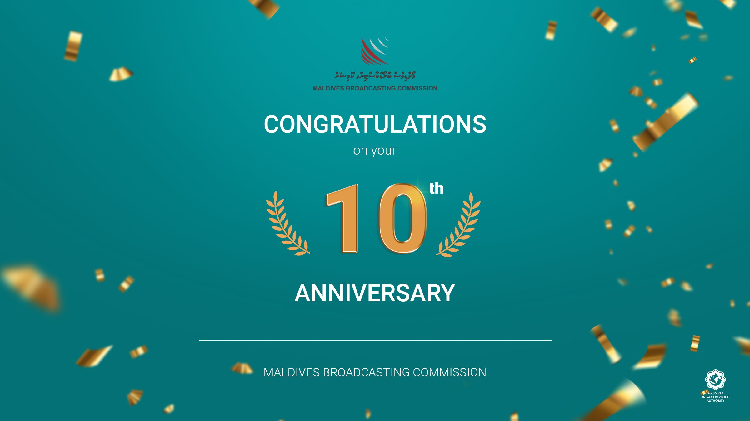 Maldives Inland Revenue Authority Congratulations Broadcommv On Your 10th Anniversary T Co Re4ozjgydv Twitter
