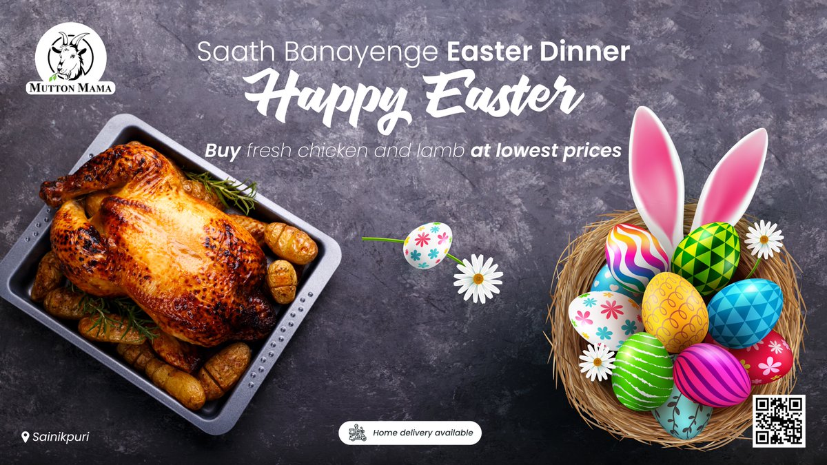 Muttonmama1's tweet photo. This Easter, let us bring our favourite meat recipes alive with Mutton Mama. Happy Easter to all. Have a blessed day.
#HappyEaster #Easter2021 #MuttonMeat #FreshMeat #ChickenMeat #Meatstore #Rawmeat #Sainkpuri #MeatinTown #Muttonmama #OrderNow #ShopNow https://t.co/SwgzLqDmSC