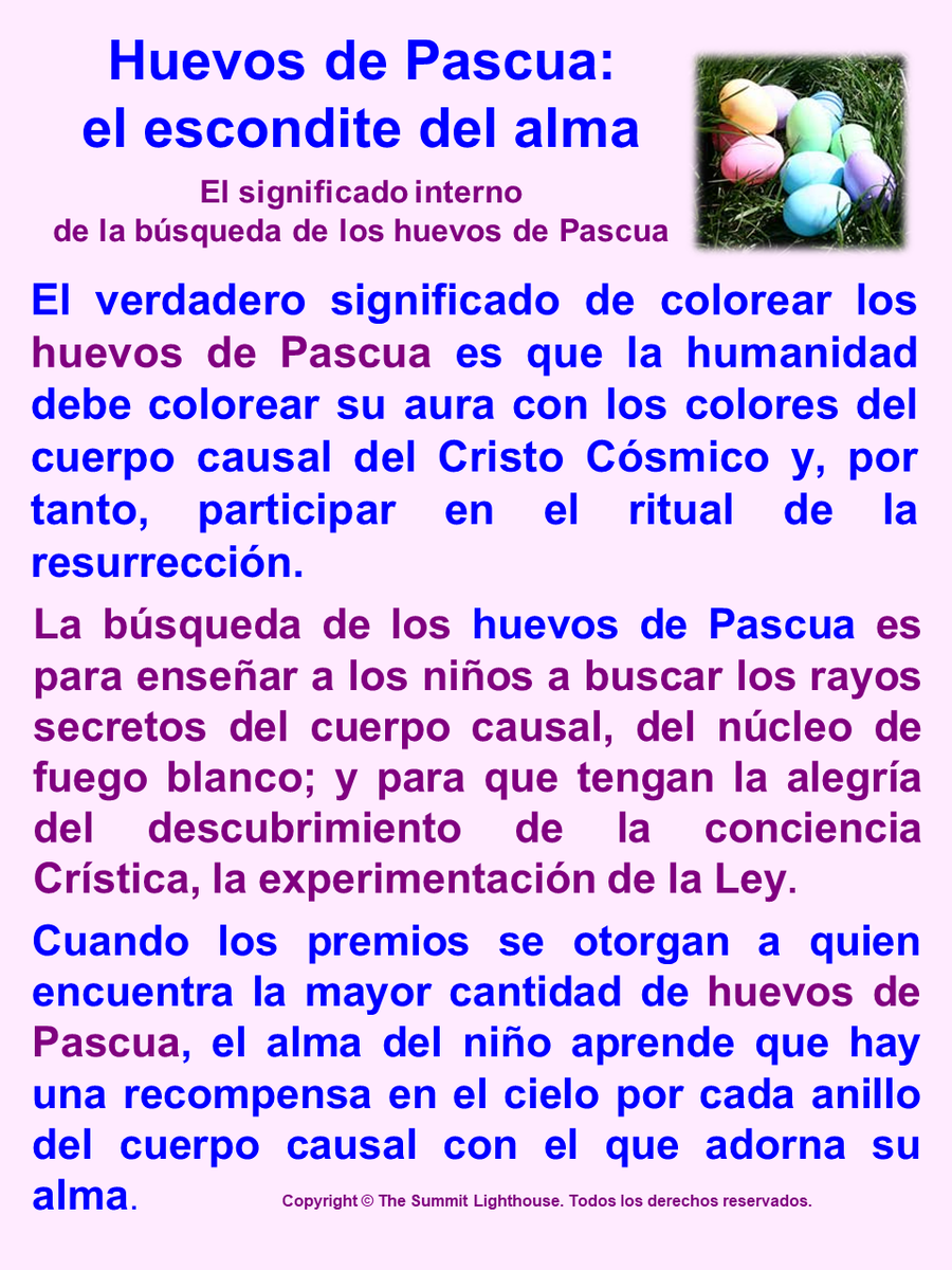 TSLSantoDomingo's tweet photo. El VERDADERO SIGNIFICADO de la BÚSQUEDA de los HUEVOS de PASCUA https://t.co/pBWCfqOG08