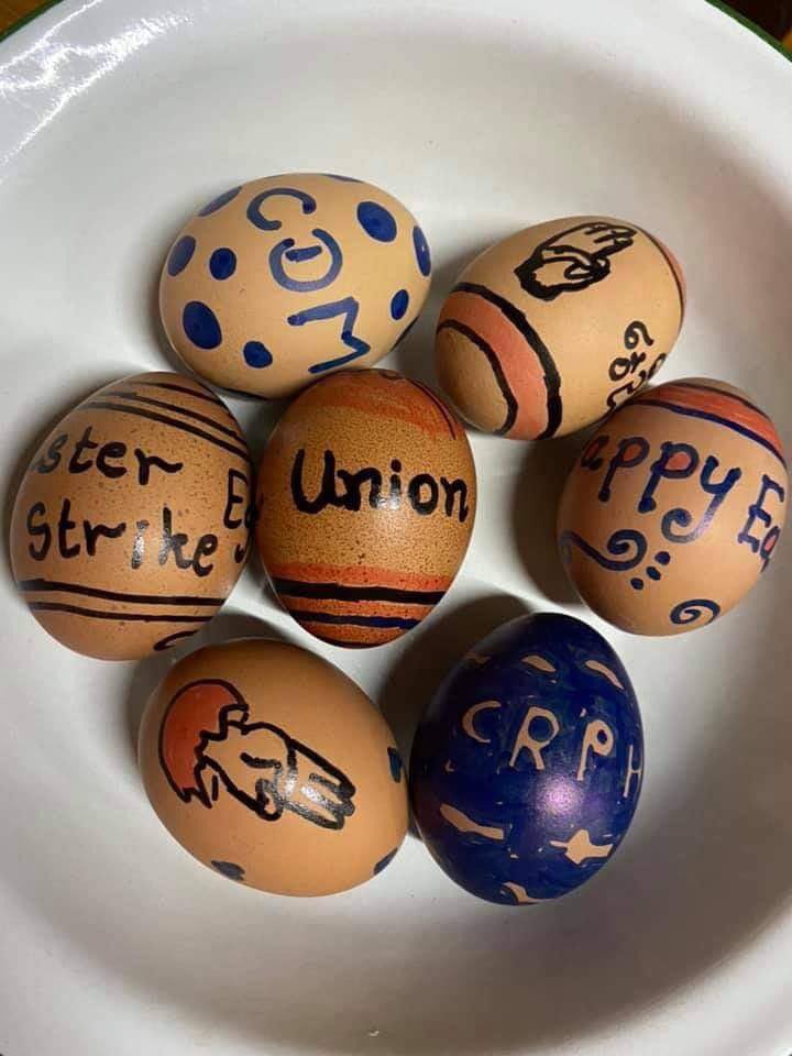 Easter is meant to be a symbol of hope, renewal, and new life”. People in #Myanmar today join an Easter Egg Strike Campaign across the country to pray for their Spring Revolution Victory. 

#WhatsHappeningInMyanmar #Apr4Coup #EasterEggStrike