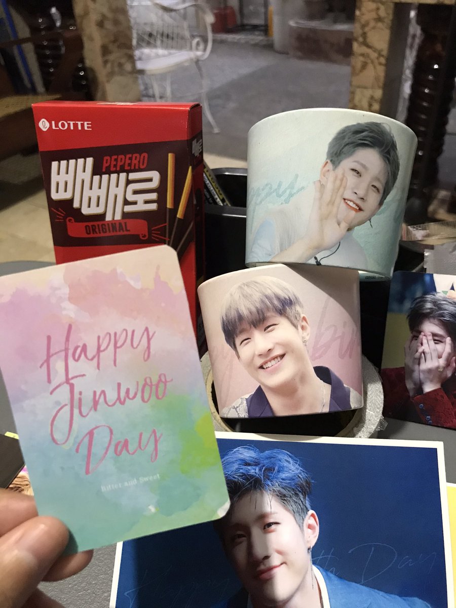 coupxiaoba's tweet photo. These came home today~ 🥺 freebies from #Project315 and cupsleeves from @withjinwoo_com 🥺💜 https://t.co/U4vJuaP99S