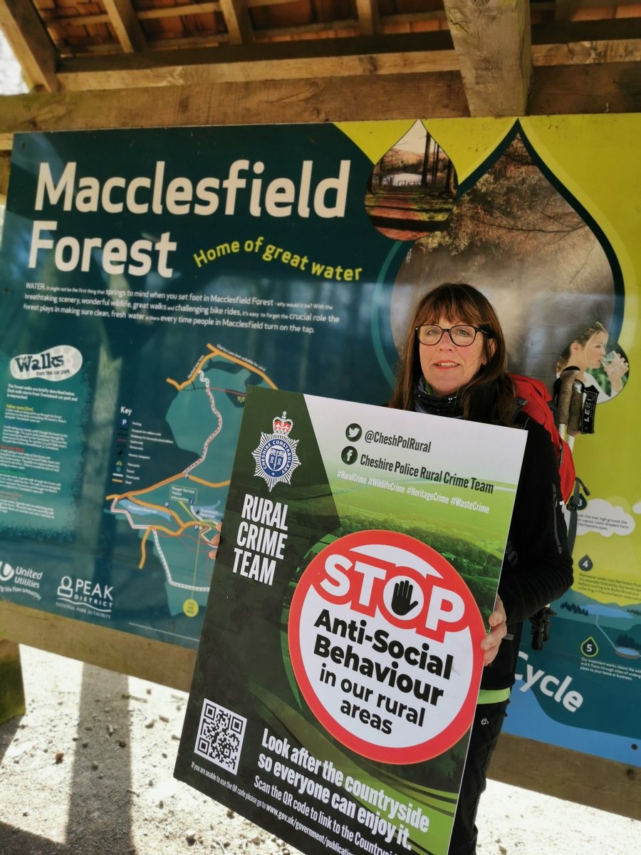 CheshPolRural's tweet photo. This is Jenny another fantastic volunteer helping out with this weekends operation. Jenny is a Volunteer @PeakPark Ranger who is out speaking to people as she patrols the forest, making sure we're all ok.
Have a brilliant day all.
#teameffort #OpOutlying
Sgt Simpson https://t.co/8gkd7arJWQ