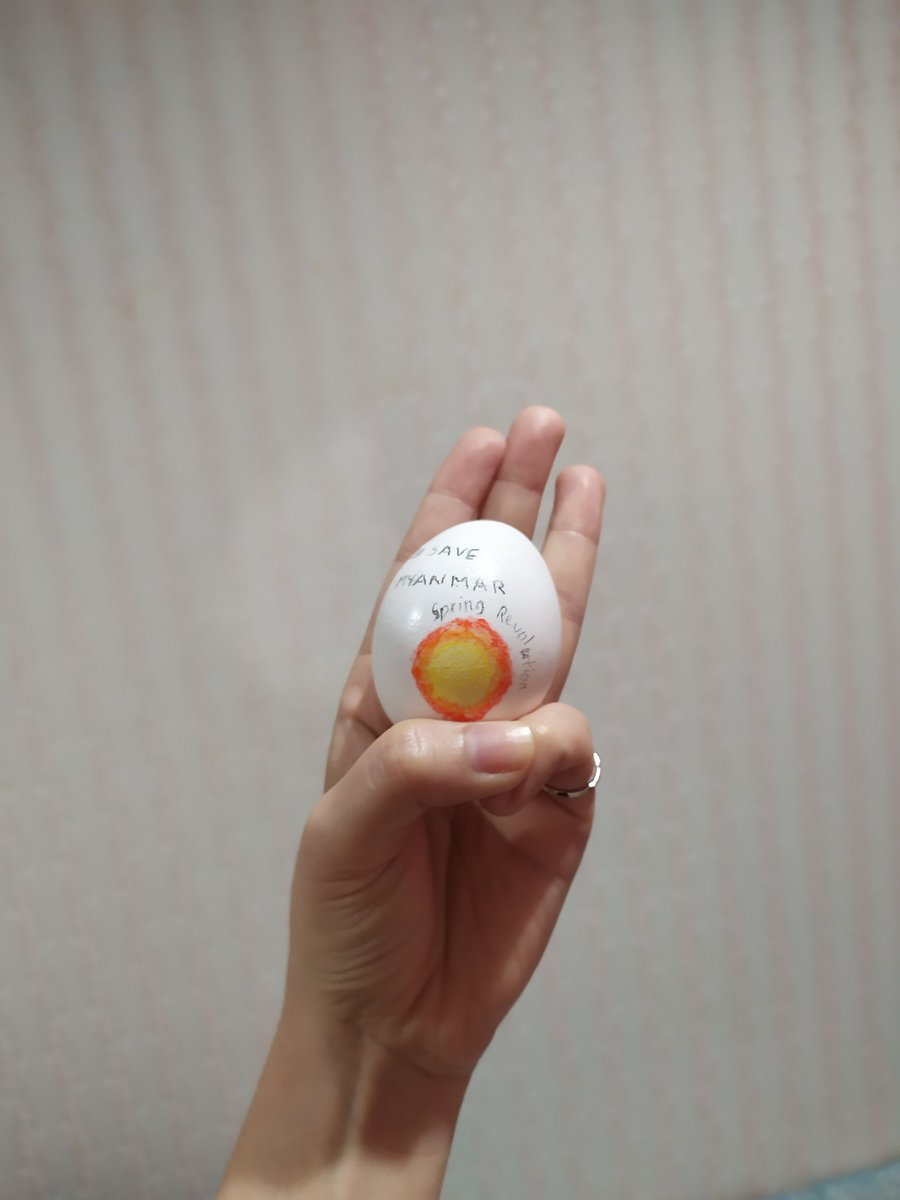 Winnyeinlay's tweet photo. SAVE MYANMAR
Easter Egg Strike
4-4-2021
#EsterEggStrike 
#WhatsHappeningInMyanmar https://t.co/4DO3AbqOju