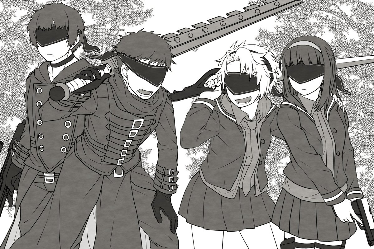 violet_ff's tweet image. 三号四号(少年/少女ヨルハ)