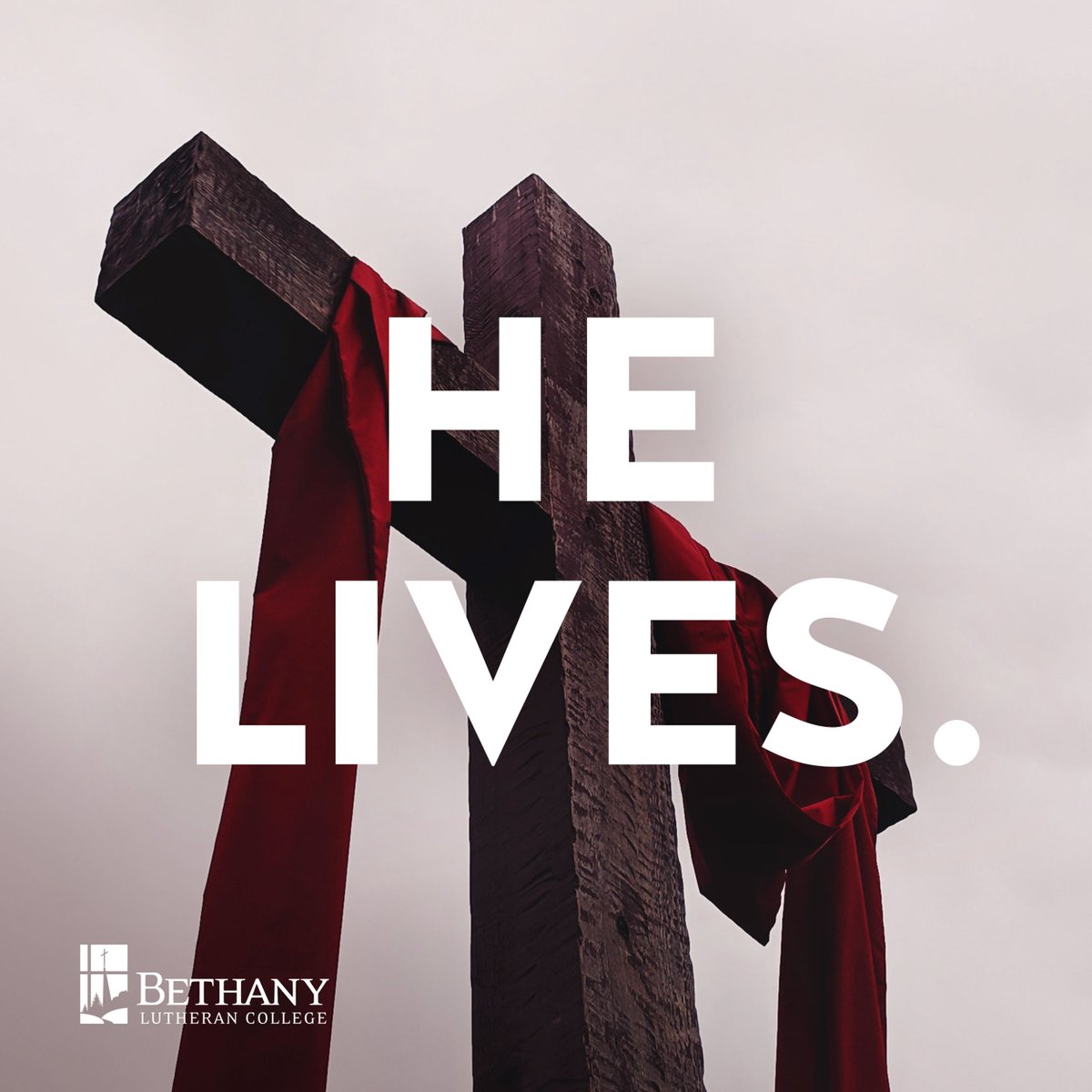 BethanyLutheran's tweet photo. Two words that change everything. Have a blessed Easter! #BLCValues https://t.co/Pjf5JKzmnF