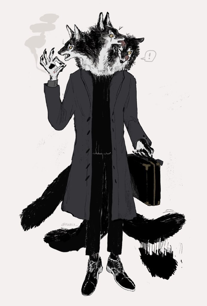 cigarette yellow eyes holding cigarette male focus 1boy smoking furry male  illustration images