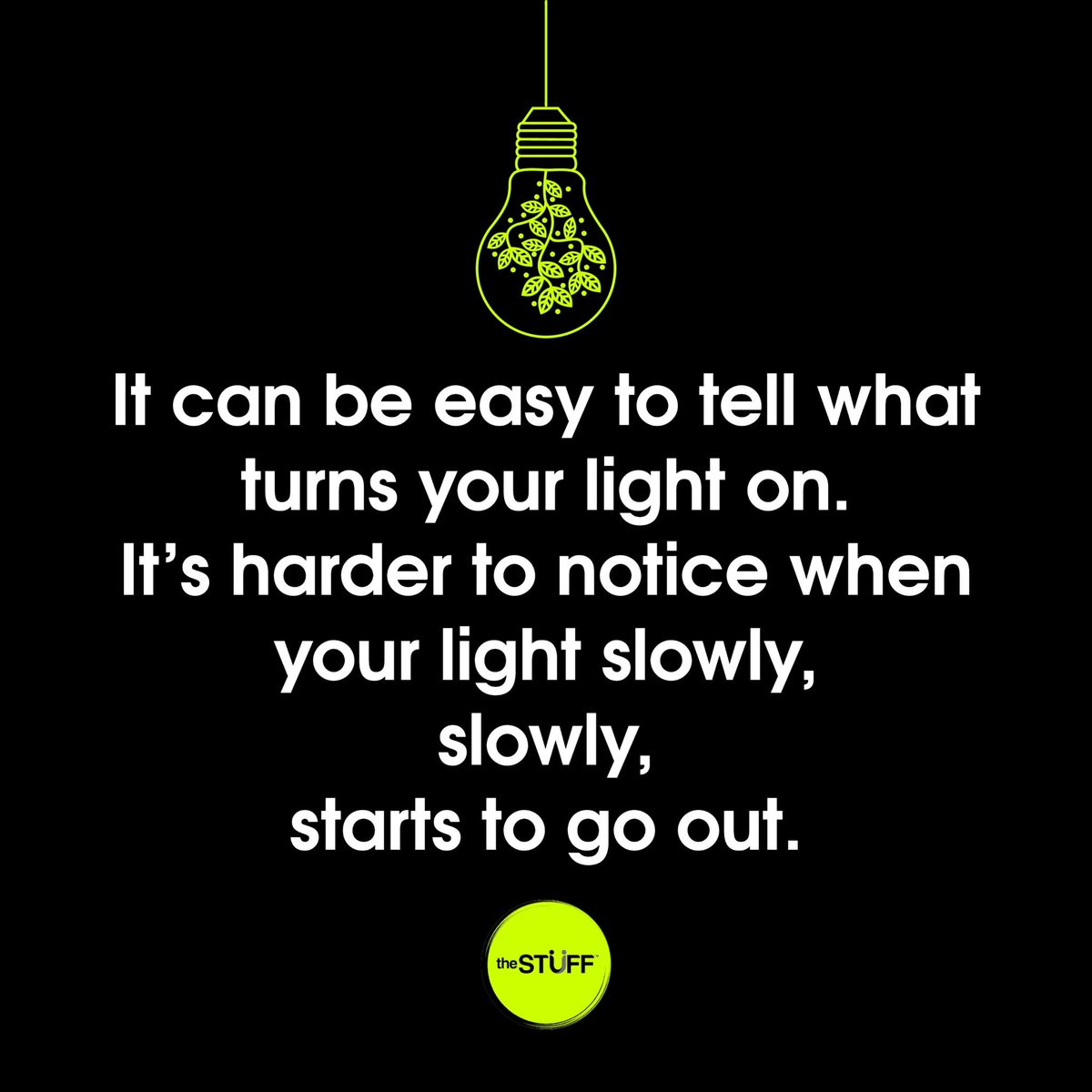 It’s easy to tell what turns your light on. It’s harder to tell when your light slowly, slowly starts to dim. #BeKind #HappyEaster #HappyEaster2021
