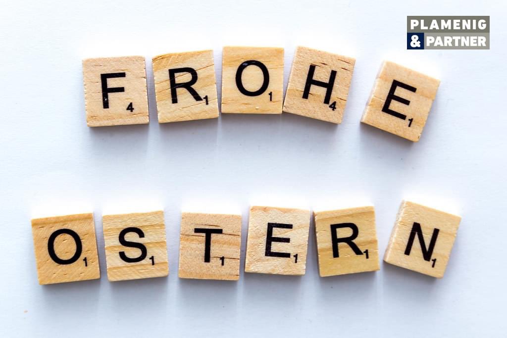Frohe Ostern 2021 wünscht Team Plamenig &amp; Partner Group GmbH. #FroheOstern2021