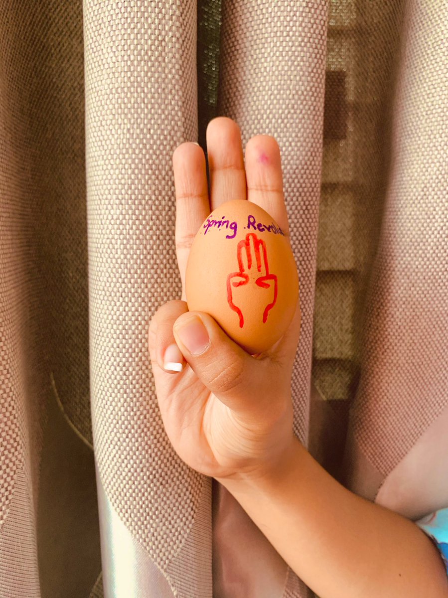 YoonKhin10's tweet photo. Easter Egg Strike
“Easter is a symbol of hope, renew, and new life.” Our Myanmar People wish to renew again True Democracy as our people hopes. #WhatsHappeninglnMyanmar #AgainstMyanmarMilitaryCoup #FightForDemocracy #InternetShutdown #SaveMyanmar #Apr4Coup #MilkTeaAlliance https://t.co/1Gh2oFwALL