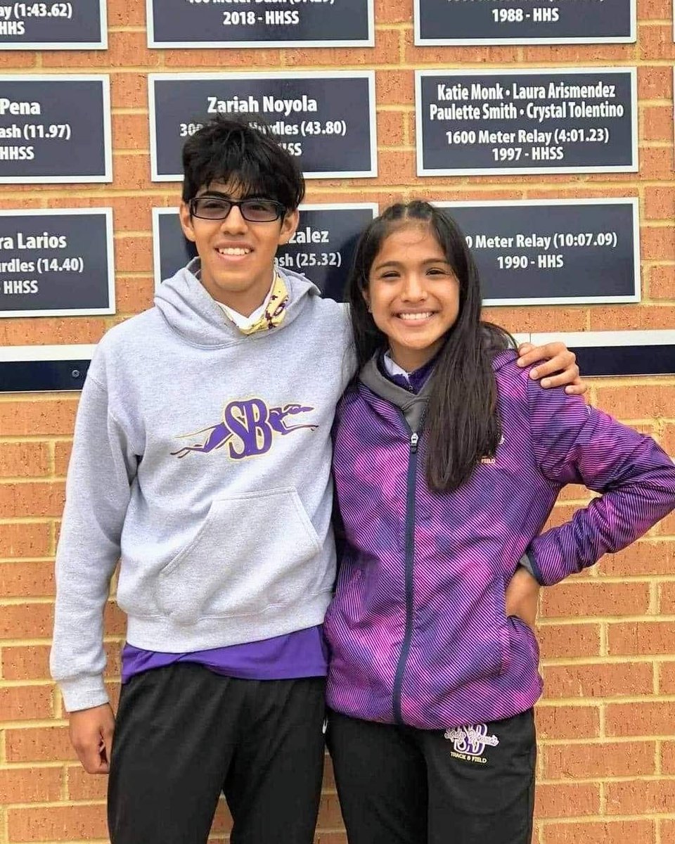 PGreyhoundsBaby's tweet photo. Congrats SB Track Team members making it to the Area Round at today's District Meet! District Champion Roy Gomez comes in 🥇1st in the Mile &amp; 2nd in the 2 Mile. Deandra Ybarra came in 4th in the 2 Mile, &amp; several others earned medals! Awesome Coaches Mojica &amp; Buddle. Courtesy pic https://t.co/pr3QTYJdyY