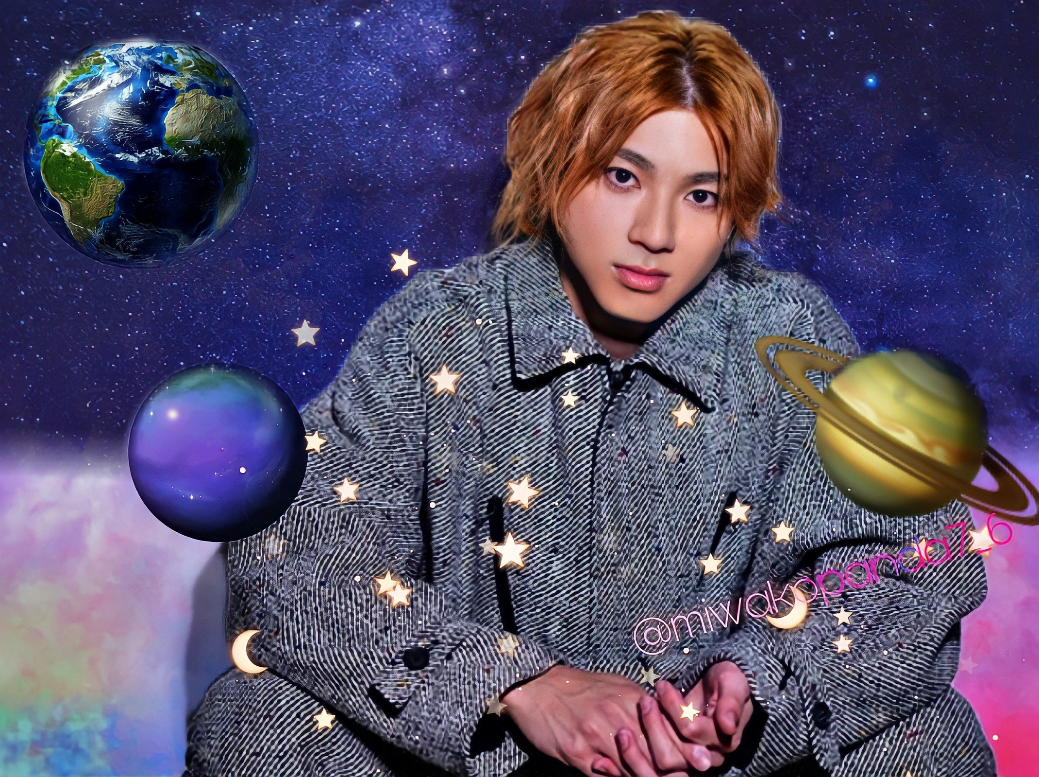 みーちゃん 00 Yuki Y 裕貴くん こんにちは 宇宙に 地球に 裕貴くんが存在しててよかったね って写真です 裕貴くんかっこいい O 山田裕貴 大好き 俳優 カメレオン俳優 かっこいい イケメン 尊い 合成写真 合成