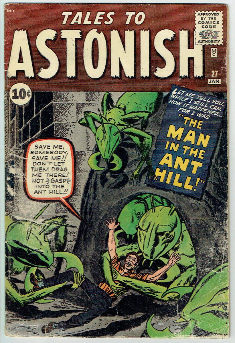 day 93 - tales to astonish # 27 is the the first comic that ant-man (dr. henry "hank" pym at the time) appeared in!