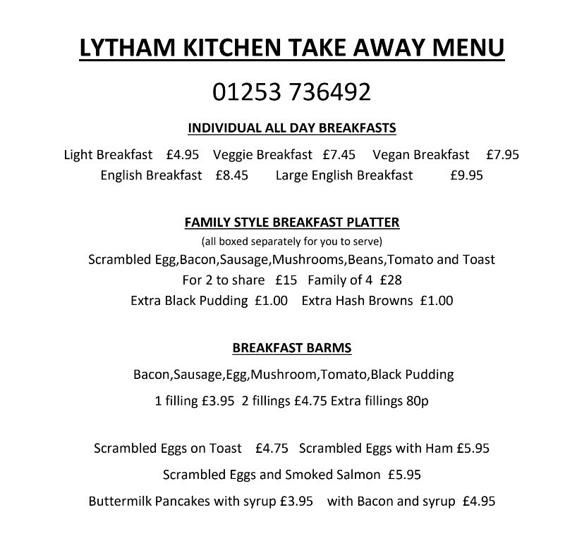 We are open for breakfast this morning from 10am. Our breakfasts platters are ideal for families and are packaged separately to stay hot in foil containers ready to serve at home.