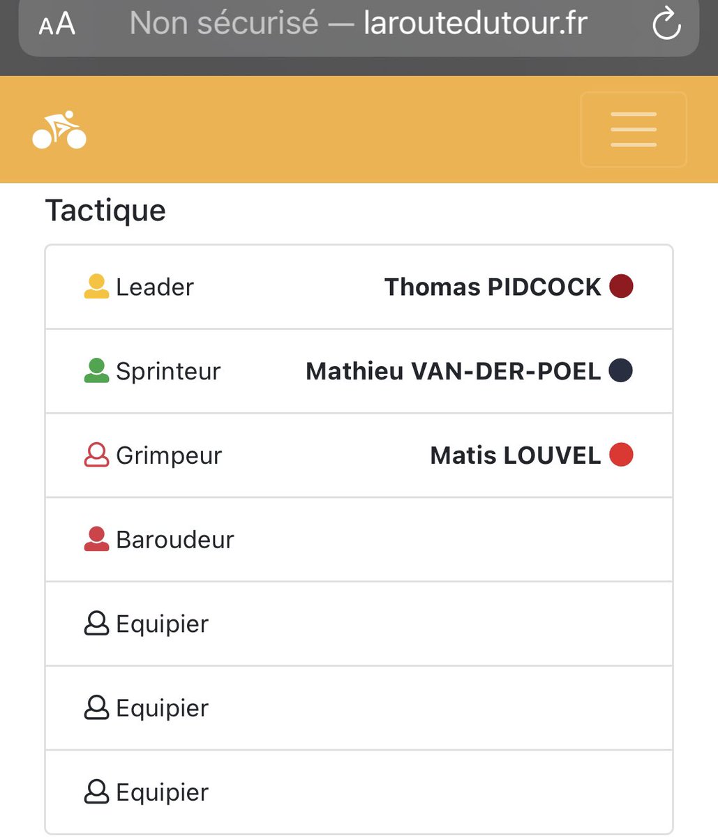 henriet_simon's tweet photo. @Arkea_Samsic @LouvelMatis @WarrenBarguil @McLAYDan @russo_clement @declercqben @ChristopheNoppe @cmarkea @SwiftConnor @LouvelMatis , on compte sur toi sur le jeu @laroutedutour, tu seras bien épaulé dans les monts du Ronde. https://t.co/9b3mb16aWY