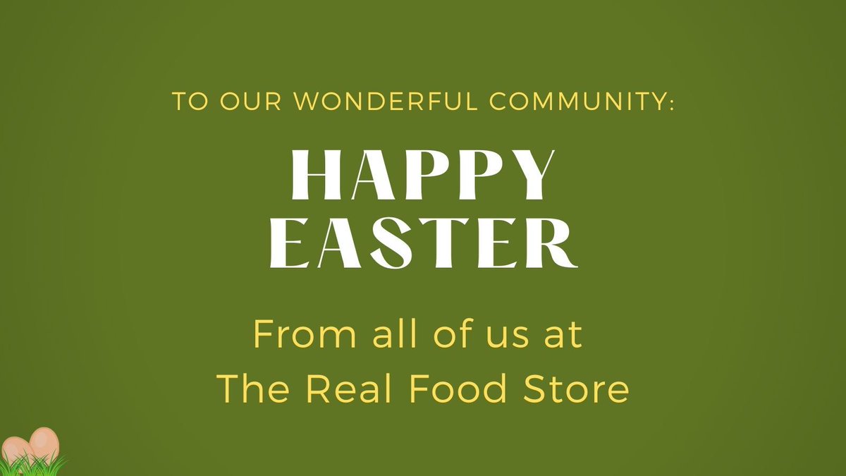 Happy Easter!

We are closed for the Bank Holiday tomorrow but will be back to normal opening hours on Tuesday.

#Exeter #Devon #RealFood #Organic