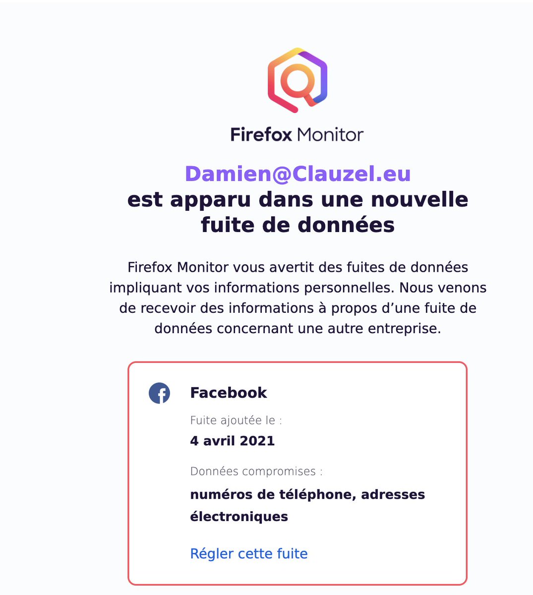 dclauzel's tweet image. Pas au point, le #FirefoxMonitor : ces informations sont justement publiques, ce n’est pas une fuite de données personnelles.