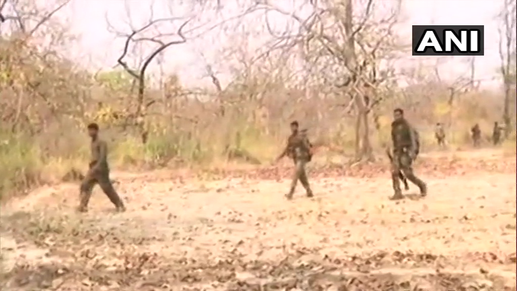 On ground visuals from the site of Naxal attack at Sukma-Bijapur border in Chhattisgarh; 22 security personnel have lost their lives in the attack