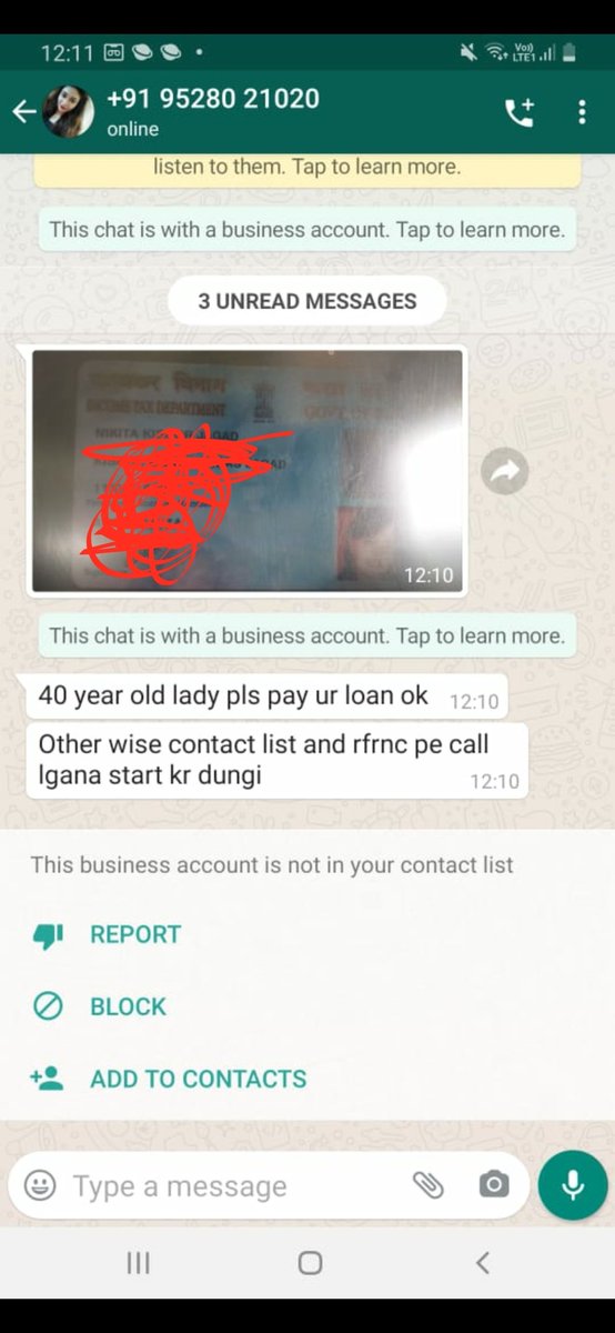 9528021020 kk cash recovery agent sending the personal data to victim and blackmailing for the illegal payment ..is our data safe ? <a href="/DoT_India/">DoT India</a> <a href="/JioCare/">JioCare</a> <a href="/DCP_CCC_Delhi/">Amit Kumar</a> <a href="/GoI_MeitY/">Ministry of Electronics & IT</a> <a href="/_DigitalIndia/">Digital India</a> <a href="/rsprasad/">Ravi Shankar Prasad</a> @PRohini_IPS <a href="/CyberCrimeRck/">Cyber Crime Malkajgiri</a> <a href="/TelanganaDGP/">DGP TELANGANA POLICE</a> all the blackmailing call by JIO
