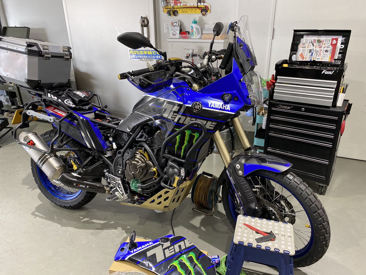 Booska Mac 21 4 3 Tenere700のカスタムまもなく完成 愛知県豊川市 Ysp豊川 Tenere700 テネレ700 快獣ブースカ ブースカ ブースカイヌクマのブースカ ヤマハ ヤマハバイク ヤマハが美しい Yamahaが美しい バイク バイク好きな人と繋がりたい